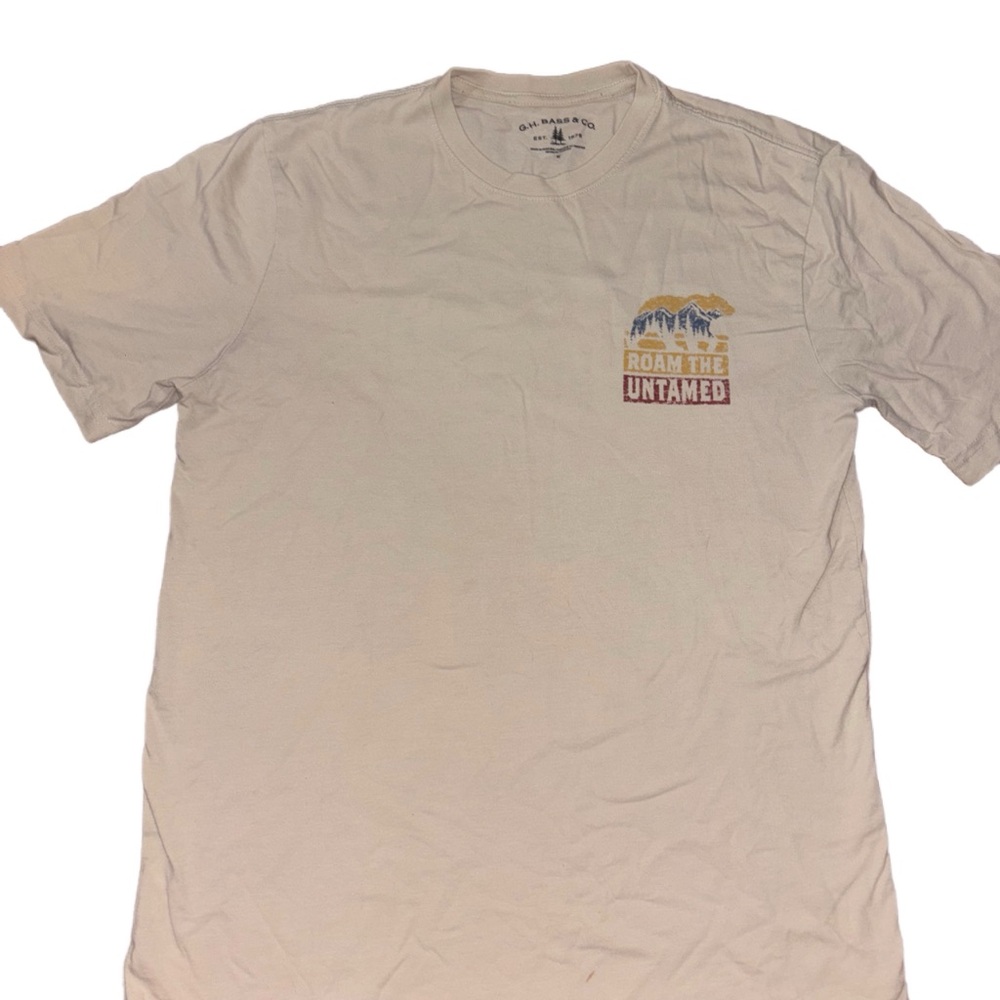 Old Navy Men's Beige Adventure Graphic Tee
